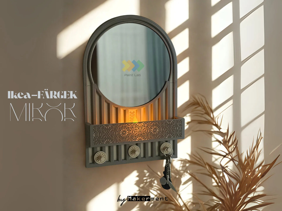 Miroir Organiseur Ikea Färgek - Beauté Print