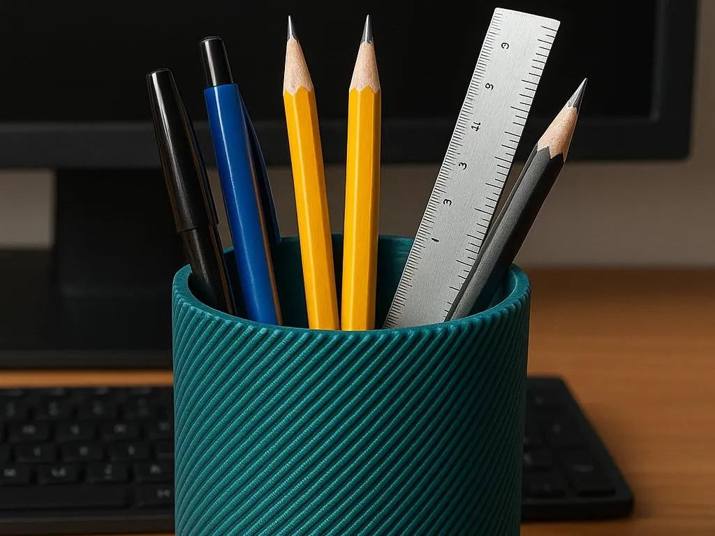 Porte-crayon cannelé, pot à crayons - Bureau Print