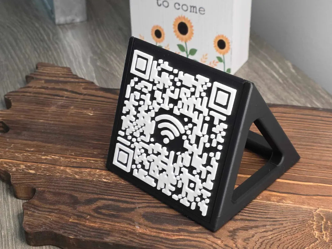 Support décoratif pour code QR Wi-Fi - NFC Print