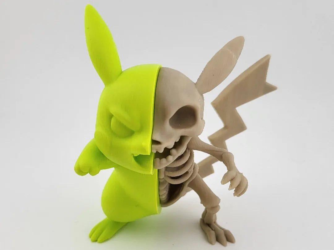 Pikachu Pokémon Squelette figurine articulée Halloween - Figurine Print