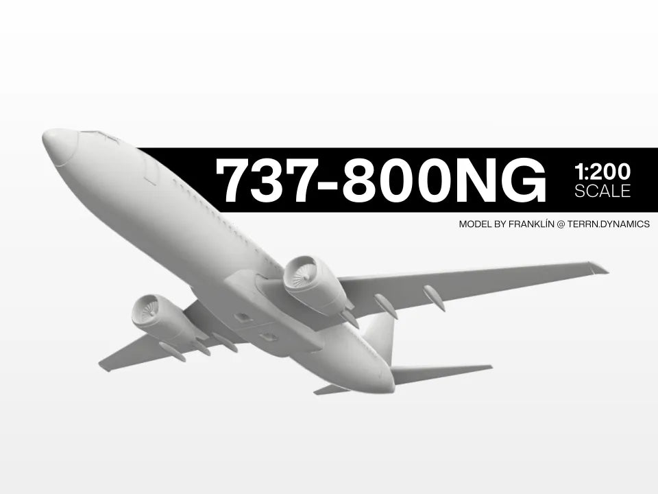 Modèle réduit Boeing 737-800NG à l'échelle 1:200 - Maquette Print
