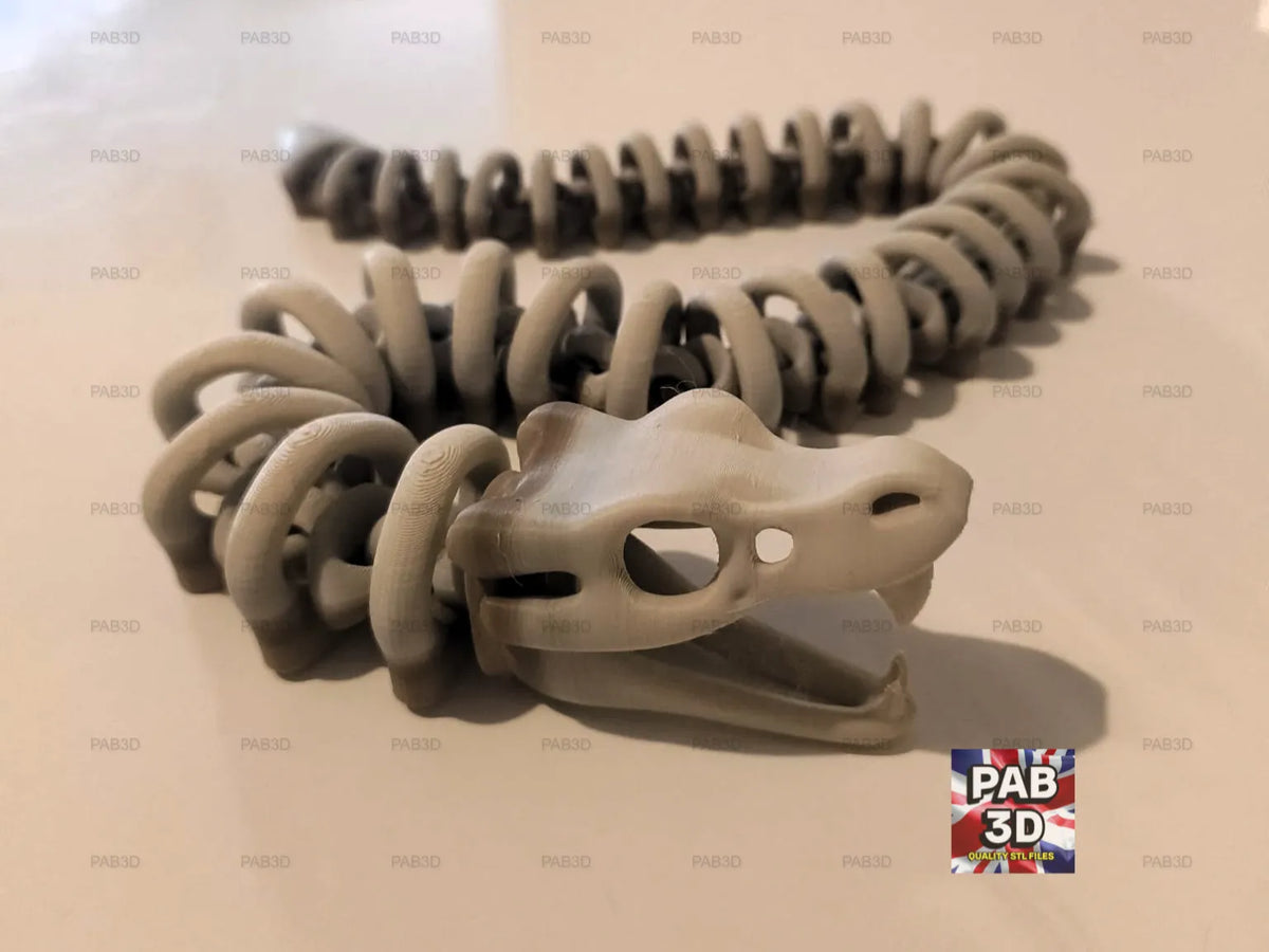 Serpent squelette articulé flexible - Jeux Print