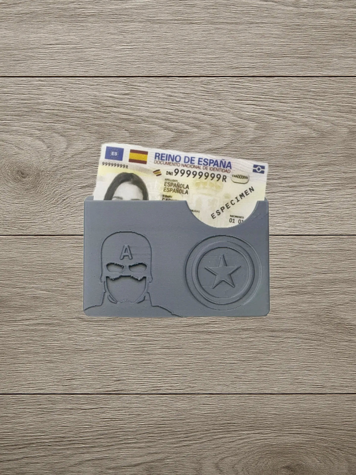 Portefeuille, porte-cartes Captain America Carte d'identité et Carte - Geek Print