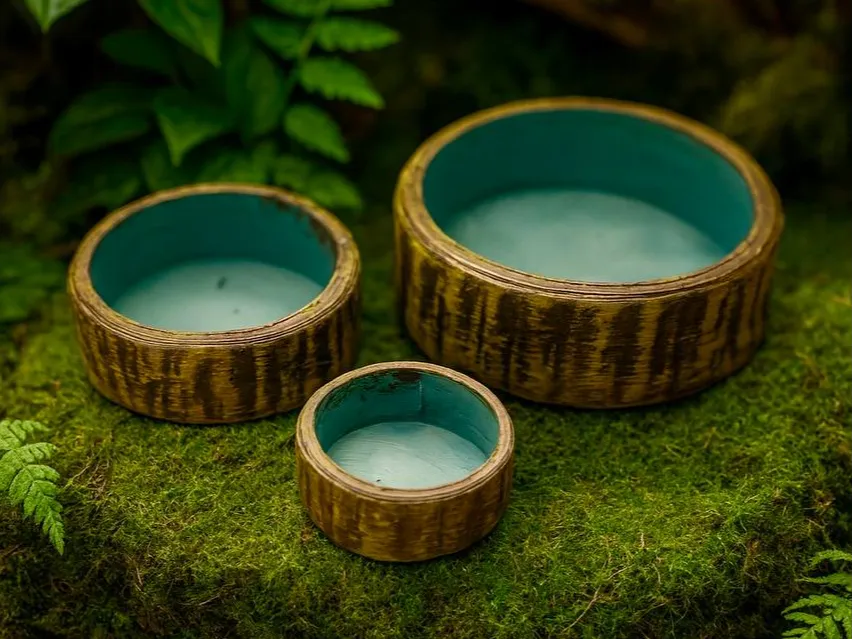 Gamelles simples pour Terrariums & Rongeurs (Arbre) - Pet Print