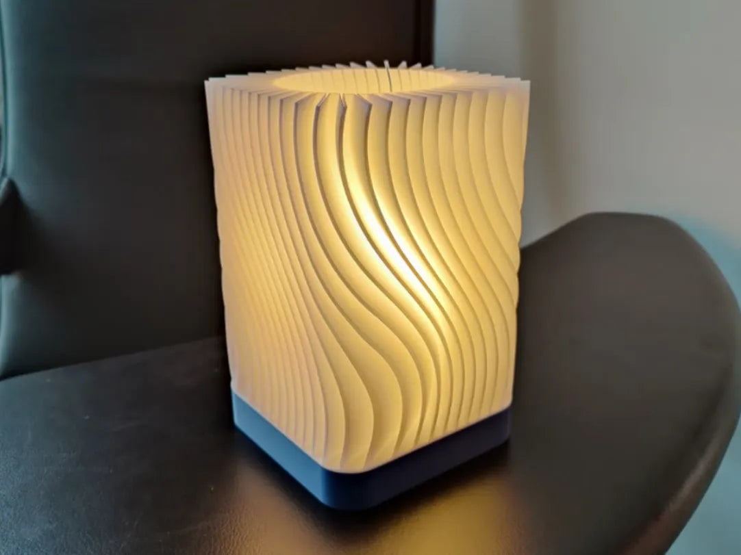 Lampe WaveLight – Lampe élégante imprimée en 3D - Lumière Print