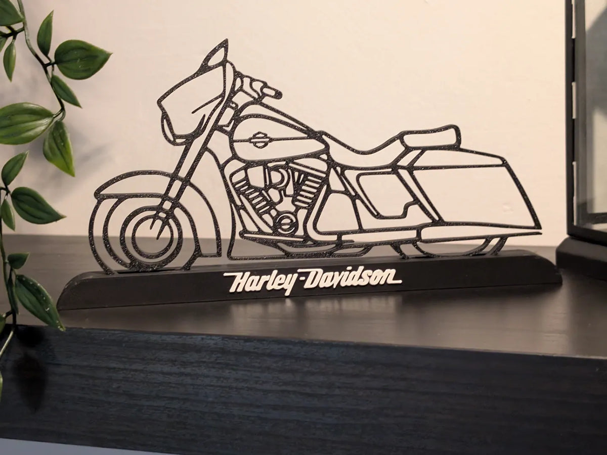Silhouette Harley Davidson sur pied - Auto Print