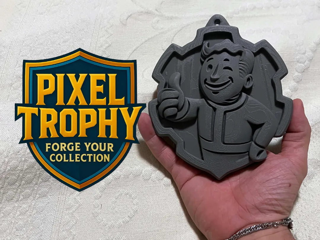 Buste de Vault-Boy – Trophée mural inspiré de Fallout - Art Print