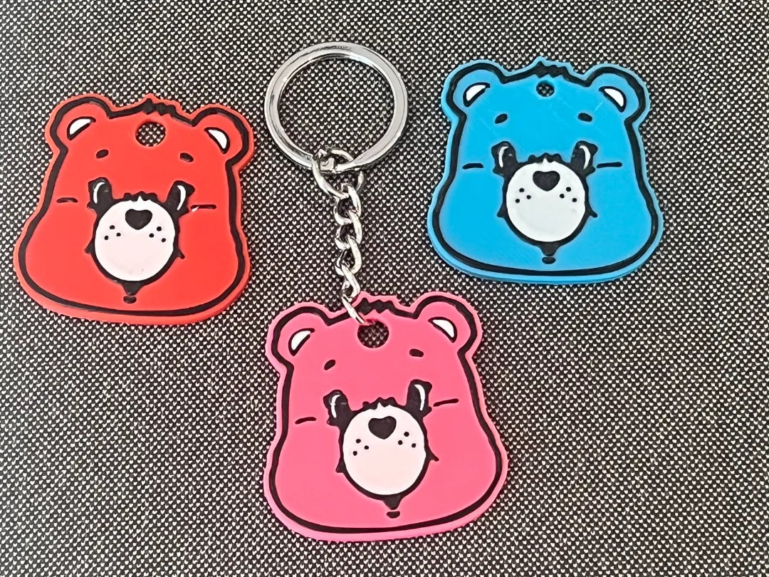 Carebear Porte-clés - Style dessin animé mignon - Figurine Print