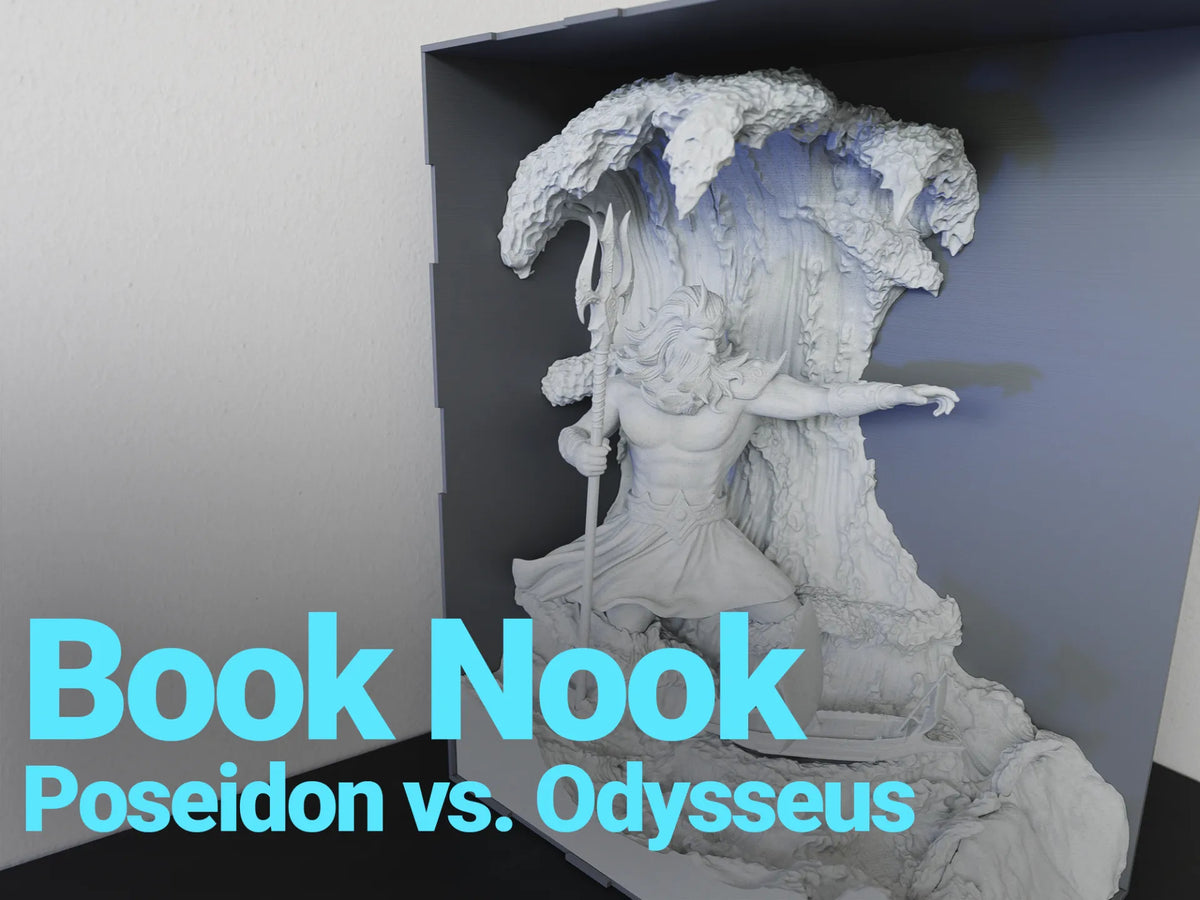 Book Nook - Poséidon contre Ulysse - Maquette Print