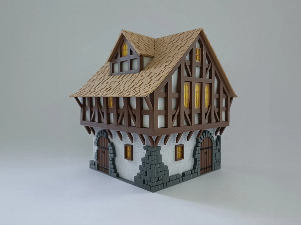 Maison médiévale - Maquette Print