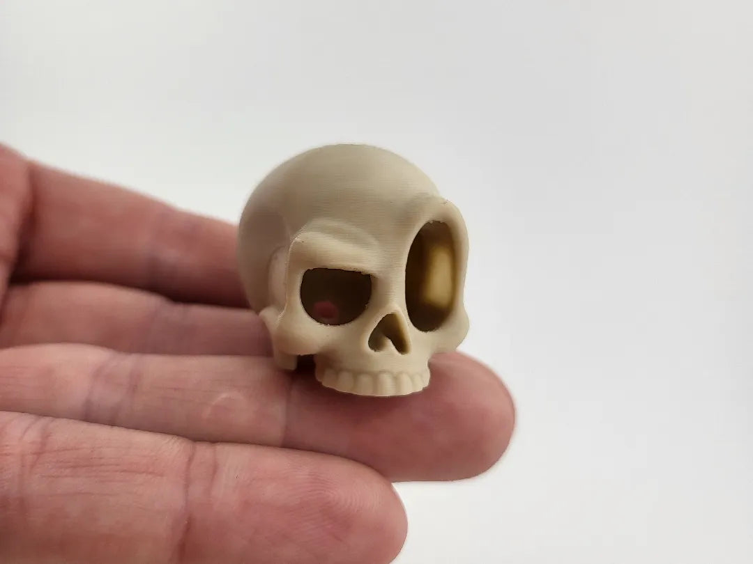 Porte-clés Crâne Mini-crâne Imprimé en 3D - Figurine Print