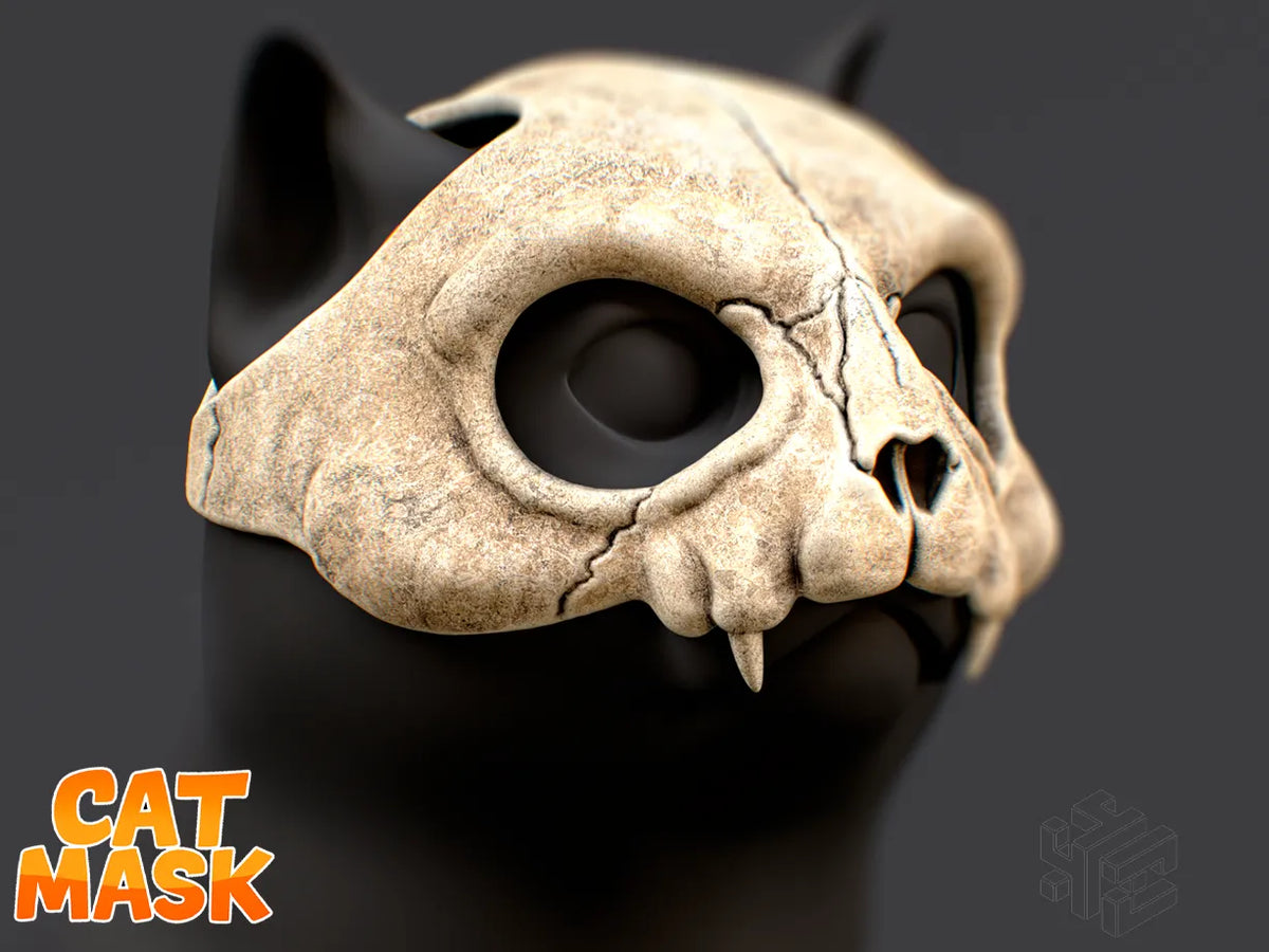 Masque Crâne de Chat pour Chats - Cosplay Print