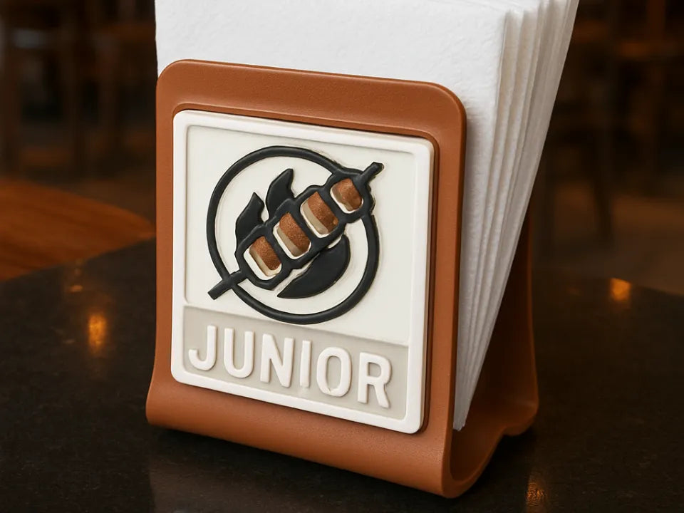 Porte-serviettes personnalisable avec logo et code QR - NFC Print