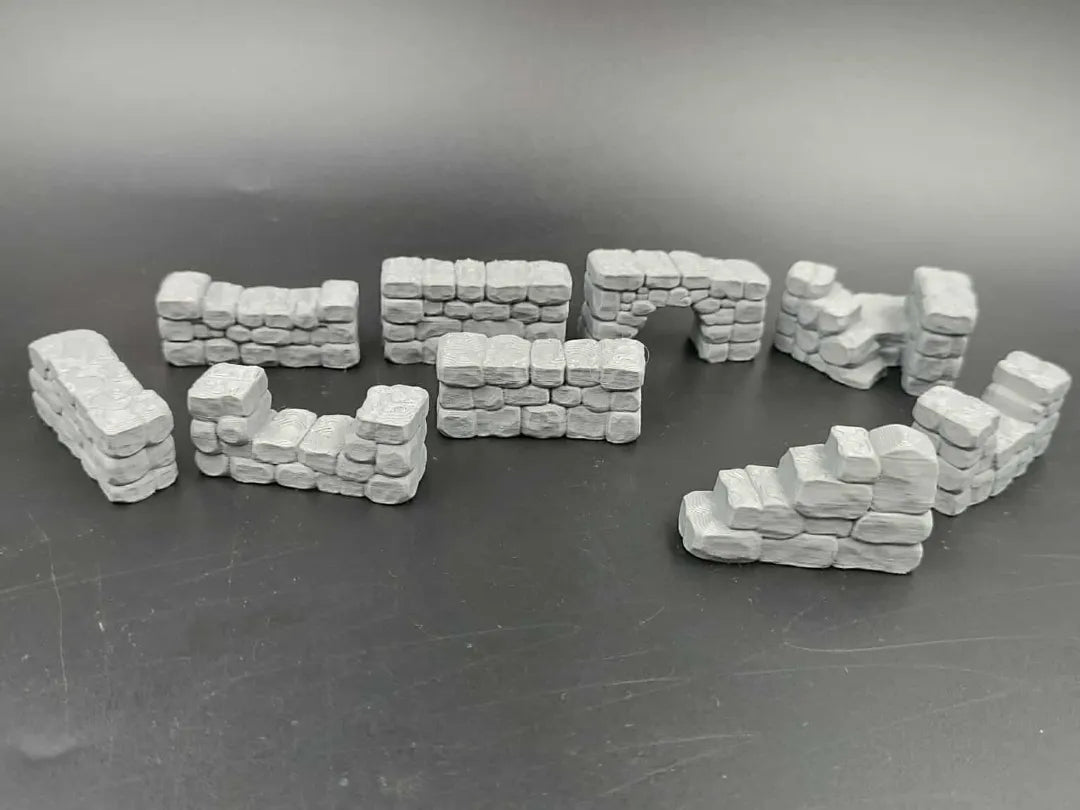 Murs en pierre pour JDR, D&D, décors de table - Jeux Print