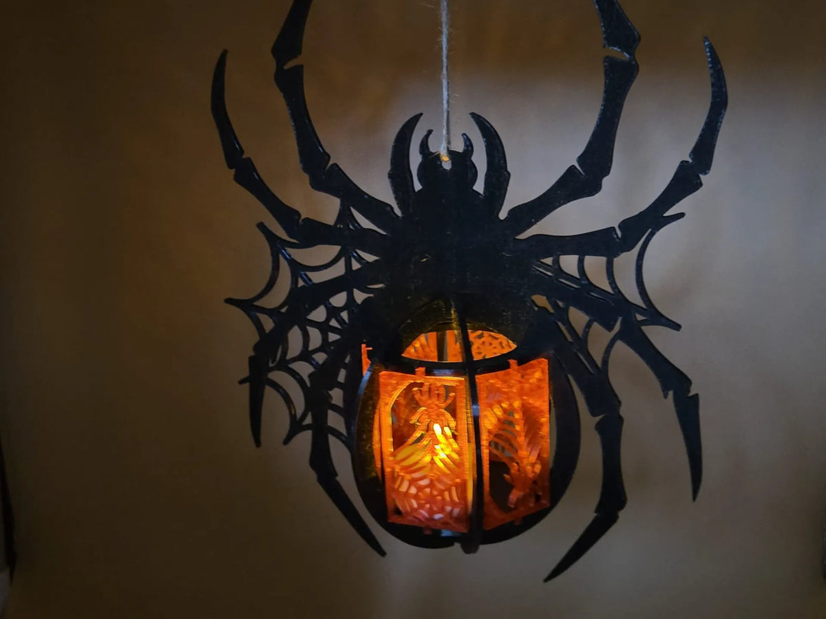 Araignée suspendue pour bougie chauffe-plat d'Halloween - Fêtes Print