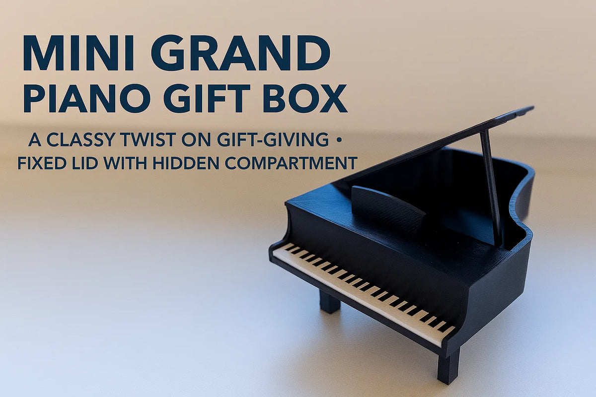 Boîte cadeau mini piano à queue - Music Print