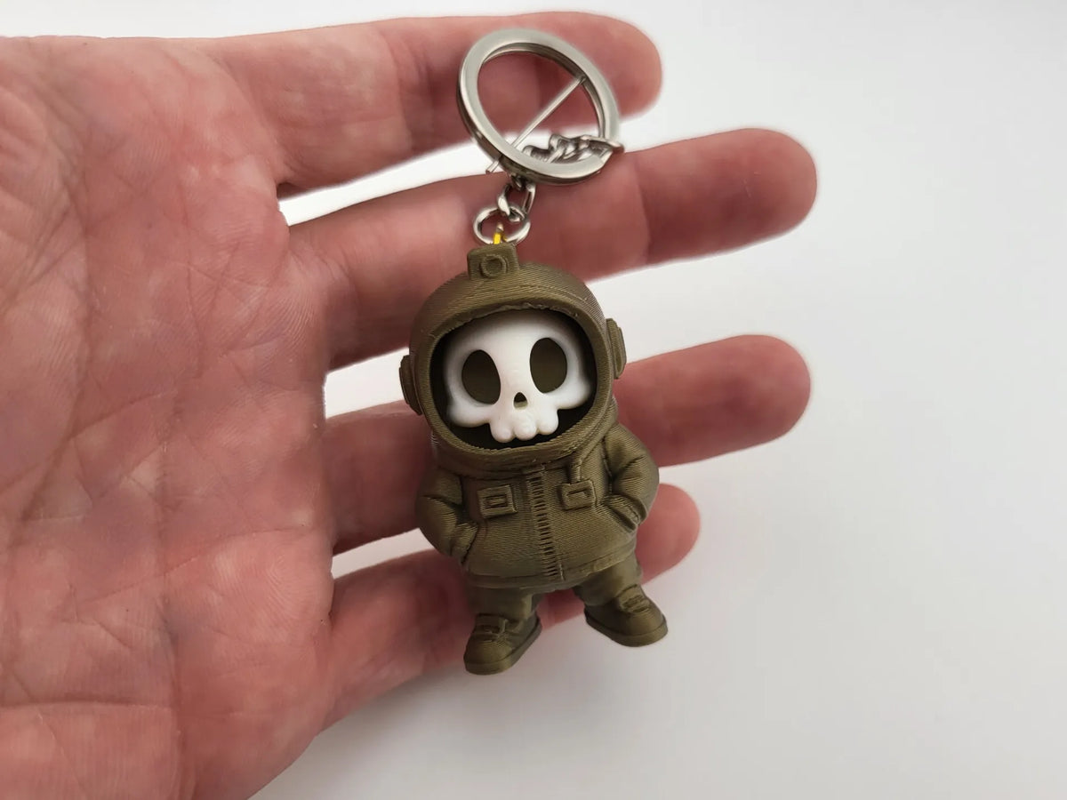 Porte-clés Squelette Astronaute Figurine spatiale miniature - Figurine Print
