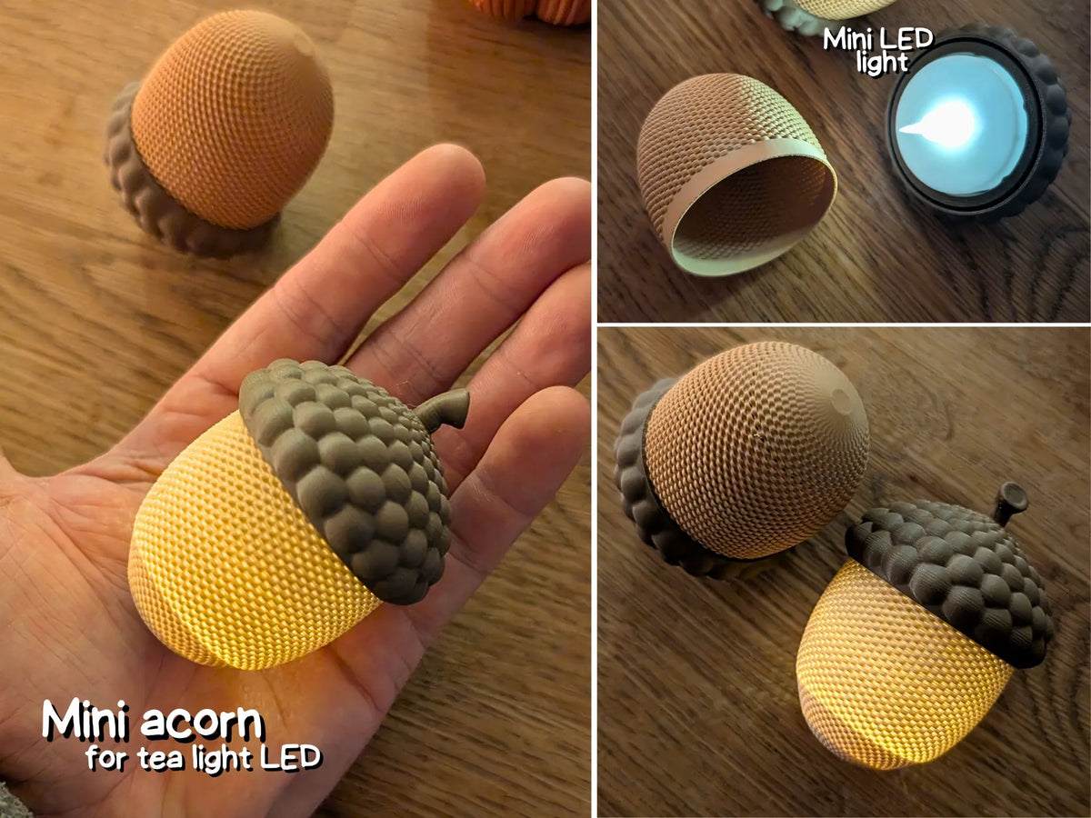 Mini gland avec structure en panier pour LED bougie chauffe-plat - Cadeau Print