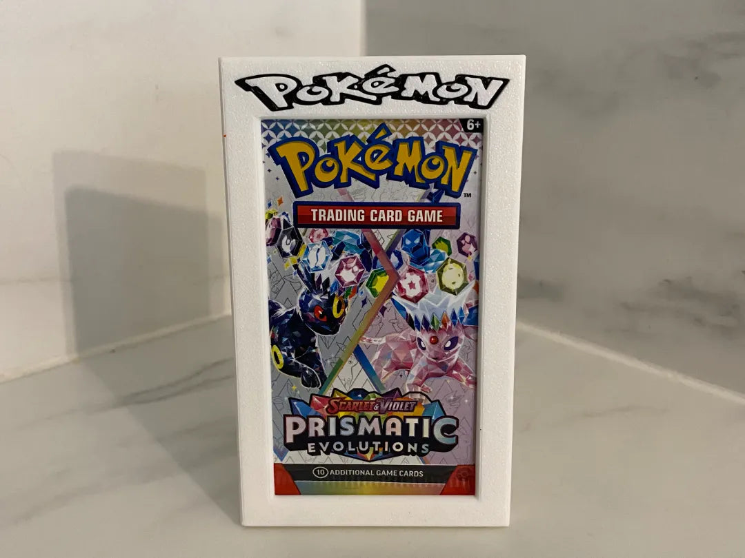 Présentoir et cadre protecteur de pack booster Pokémon - Vélo Print