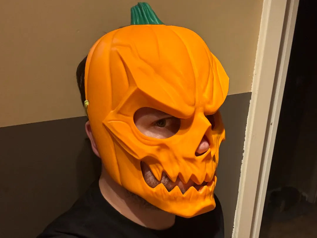 Masque Citrouille Crâne Halloween - Cosplay Print