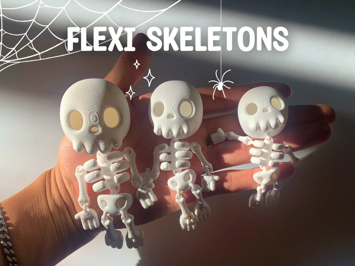 Squelette Articulé Flexi Mignon - Fêtes Print
