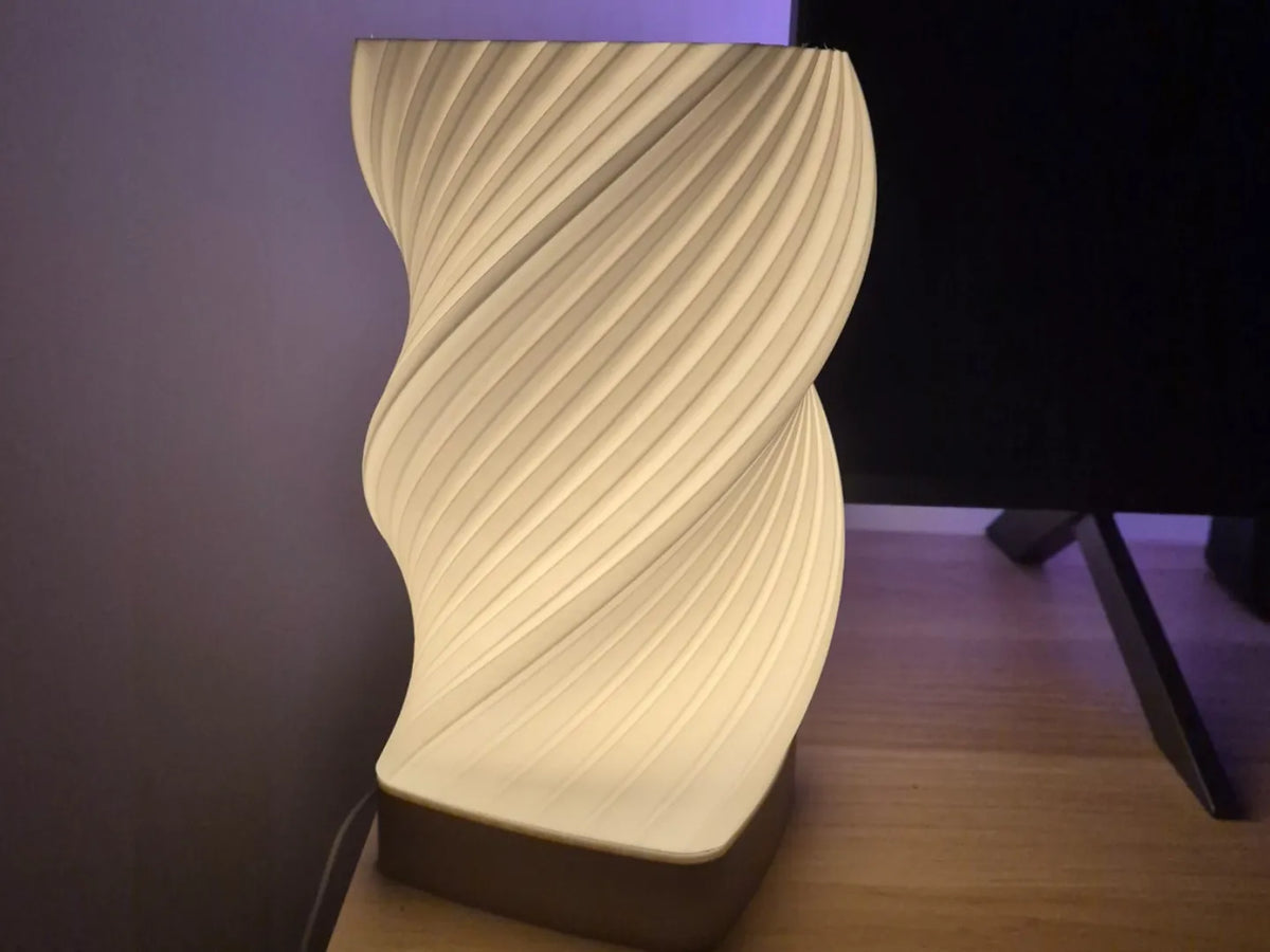 Lampe torsadée moderne - Lumière Print