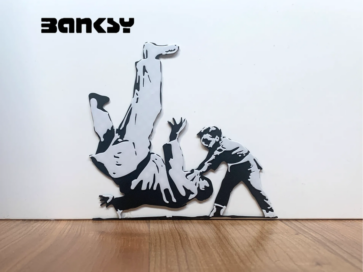 Banksy - Garçon Judo - Sport Print
