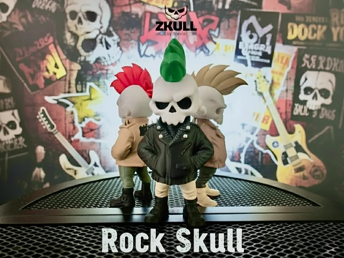 Crâne Rock - Figurine d'Halloween (Collection Zkull) - Science Print