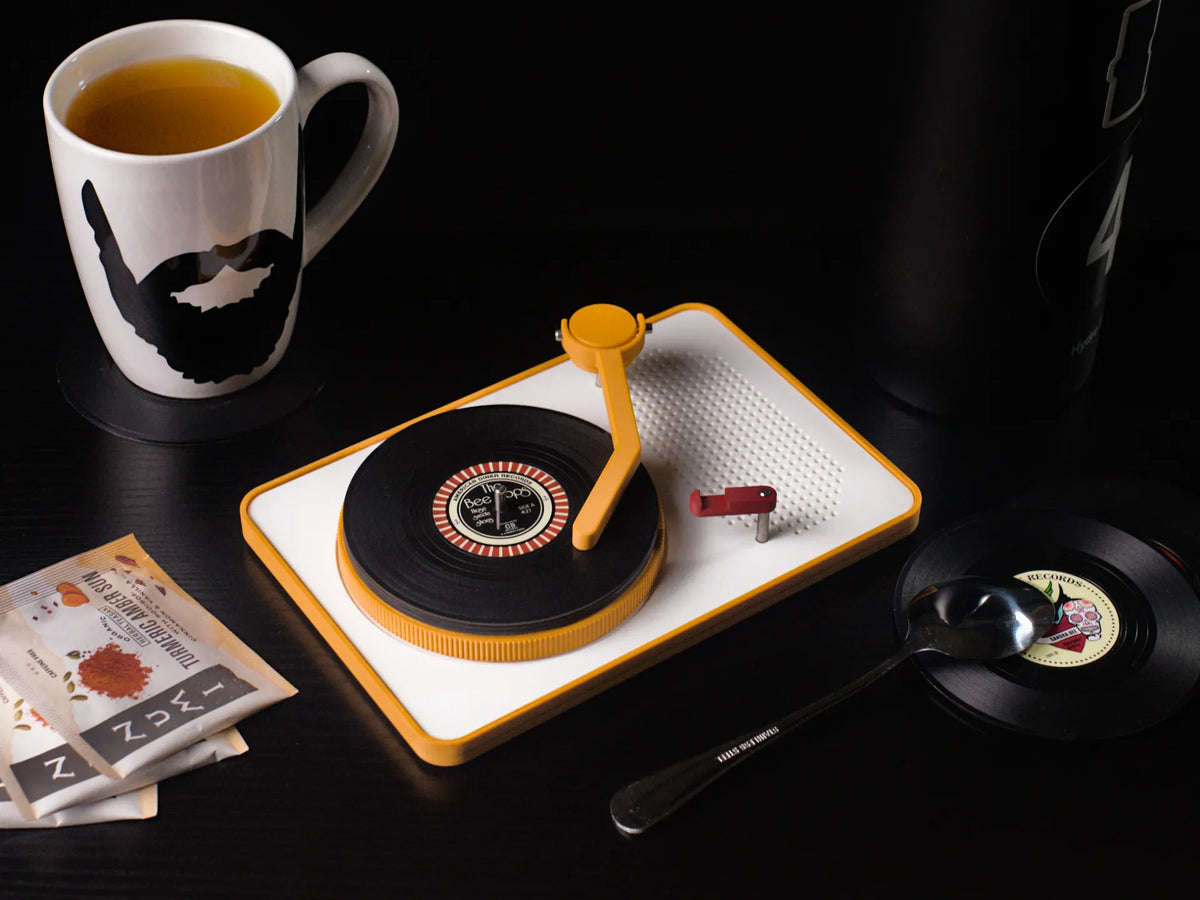 Sous-verre platine vinyle - Music Print