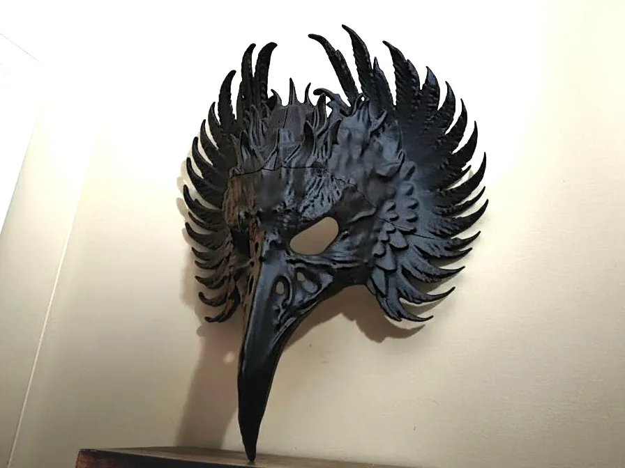 Masque corbeau gothique (portable) - Cosplay Print