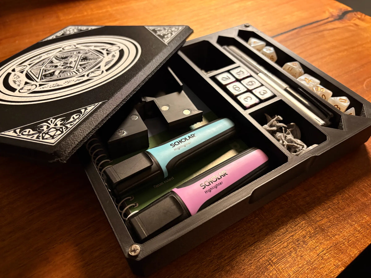 DND Kit de Joueur Ultime - Plateau avec Tour à Dés Pliable - Jeux Print
