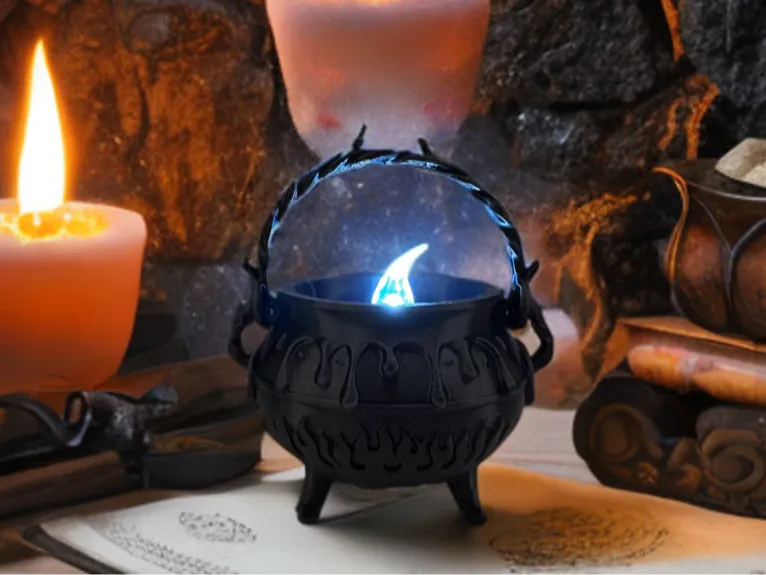 Lanterne Chaudron de Sorcière en Ébullition - Lumière Print