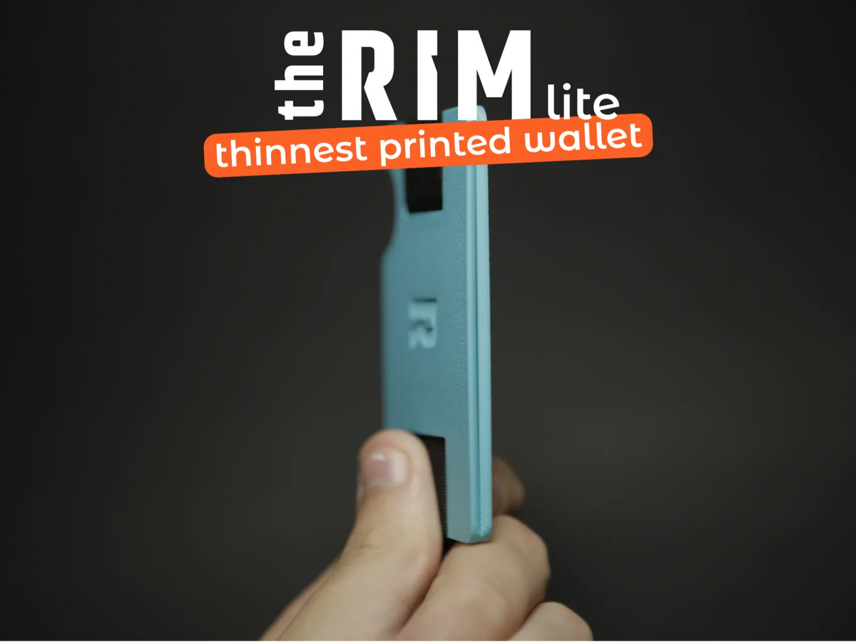 Le portefeuille RIM lite - Le portefeuille imprimé en 3D le plus fin - Voyage Print