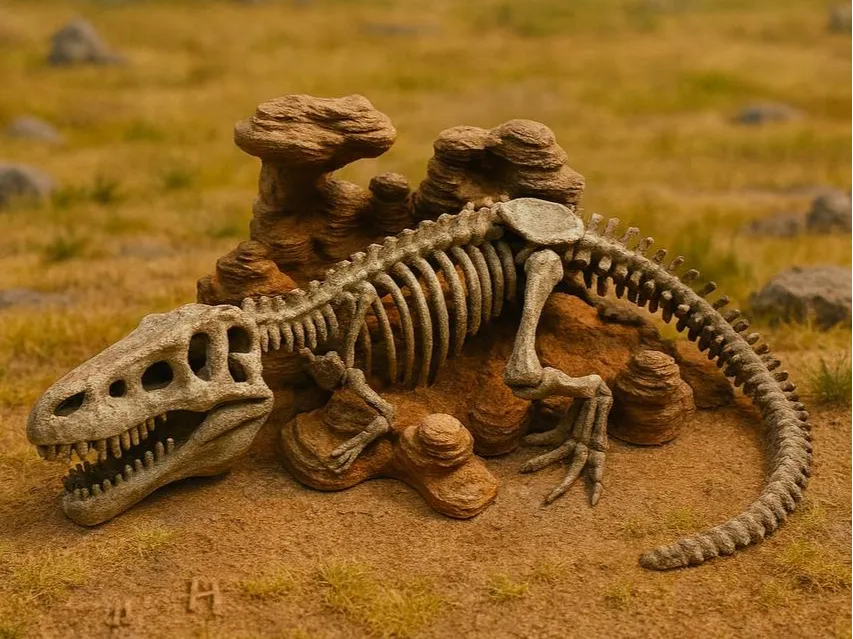 Fossile de Dino - Maquette Print