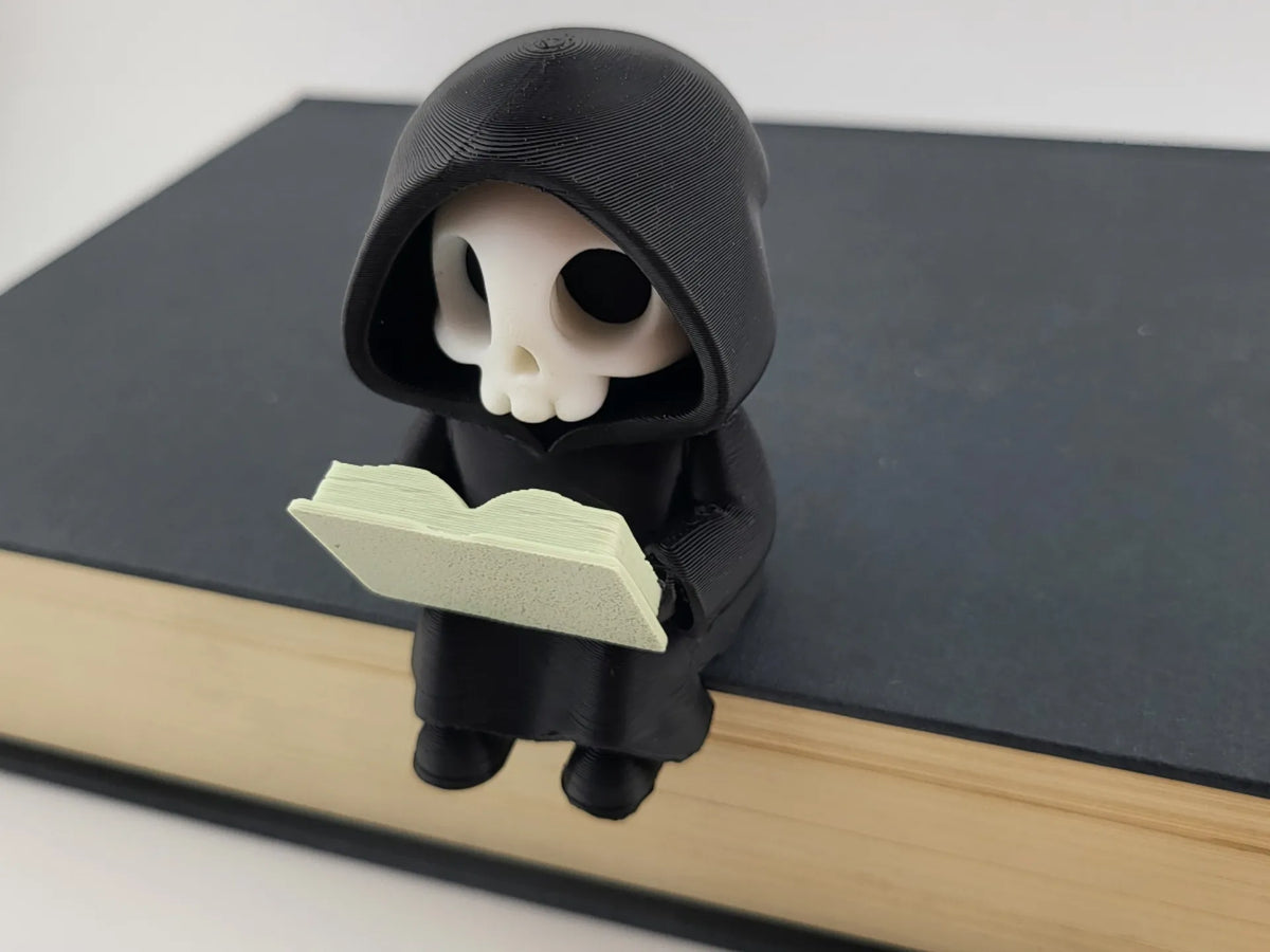 Faucheuse Kawaii lisant un livre Imprimé en 3D effrayant - Fêtes Print
