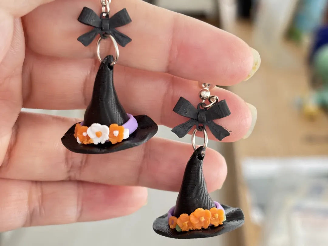 Boucles d'oreilles chapeau de sorcière - Cosplay Print
