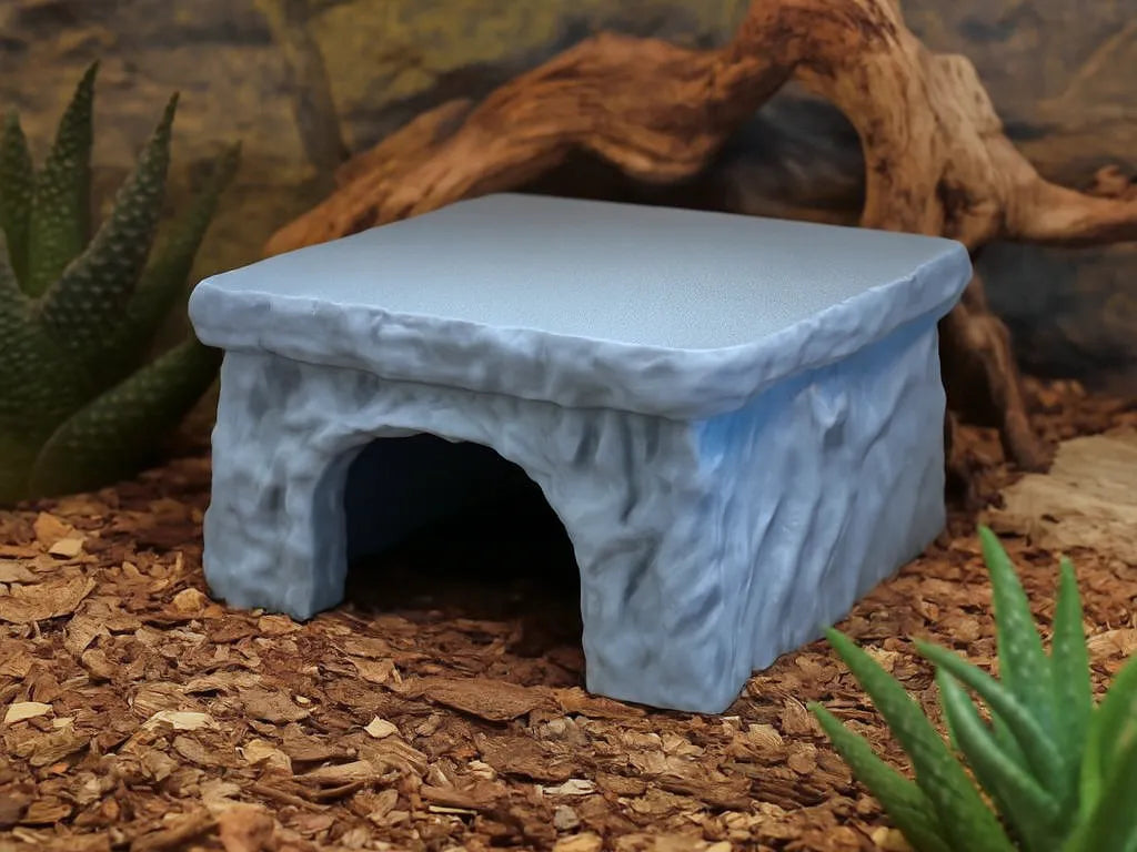 Grotte cachette et plateforme de bain de soleil pour terrarium - Pet Print