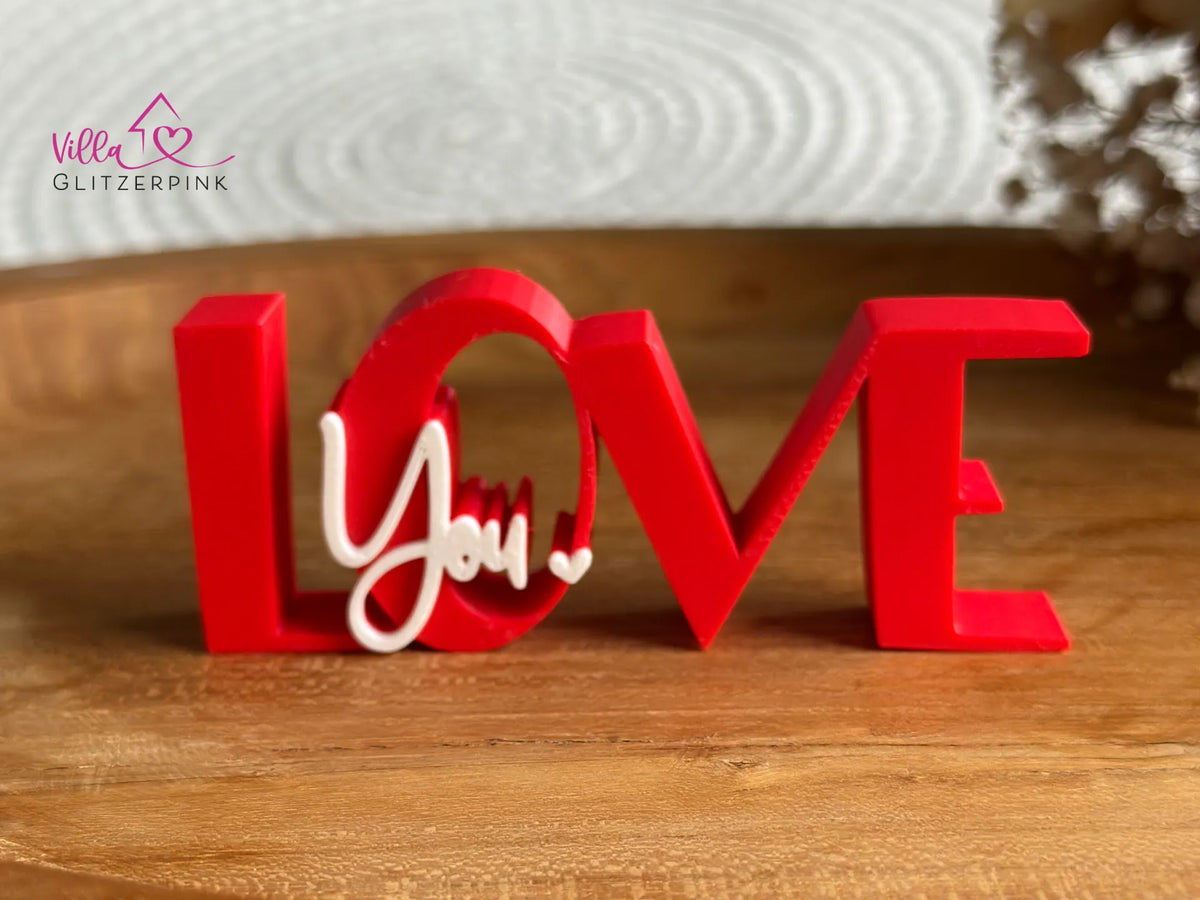 Inscription Love You - Fêtes Print