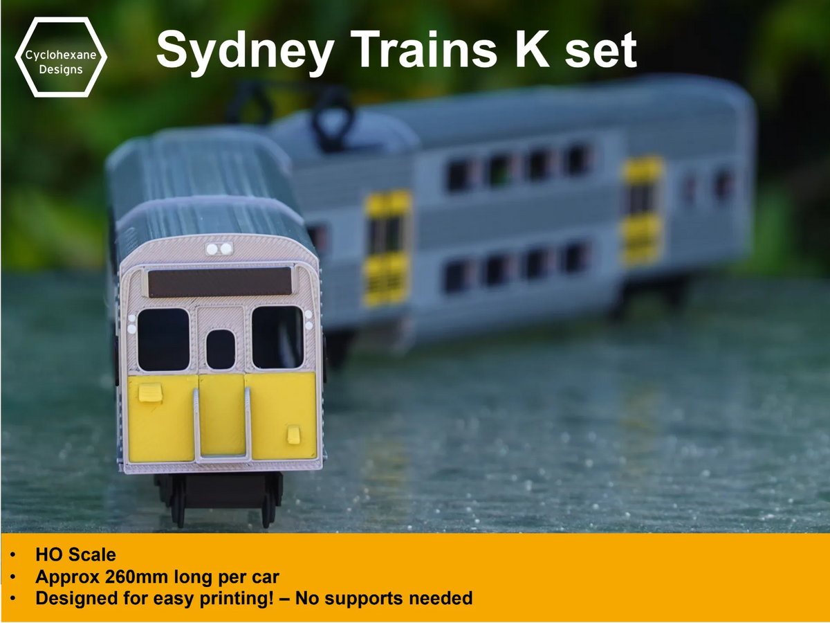Ensemble K de Sydney Trains (échelle HO) - Maquette Print
