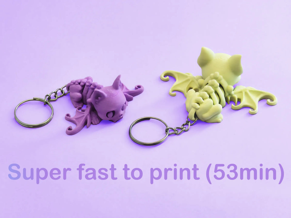 Chauve-souris squelette articulée ! super rapide à imprimer - Fêtes Print