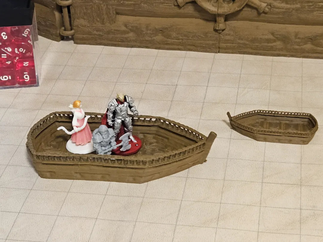 Canot de bateau pirate – Terrain D&D (Nomad Sculpt) - Maquette Print