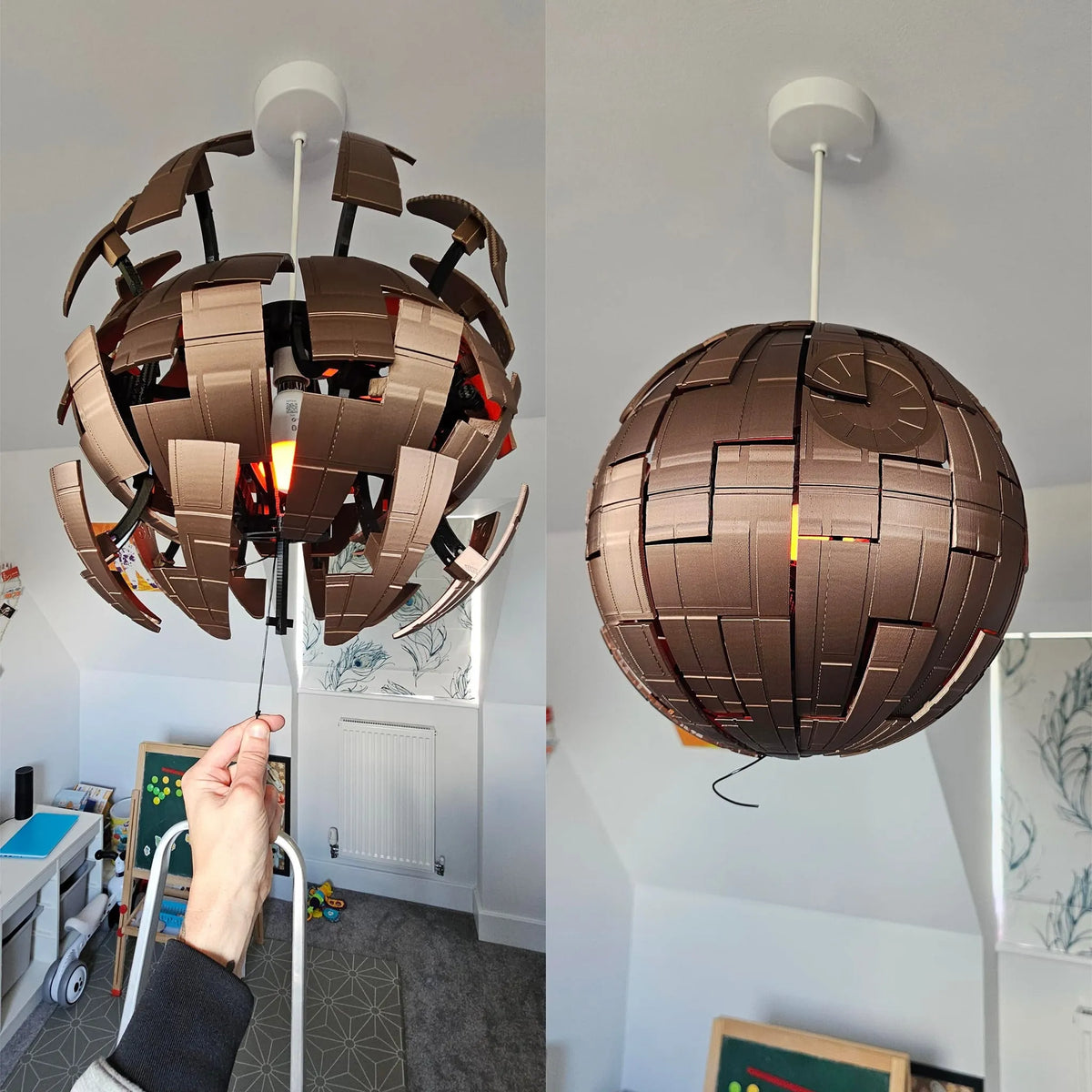 Lampe suspendue Étoile de la Mort explosive - Maison Print