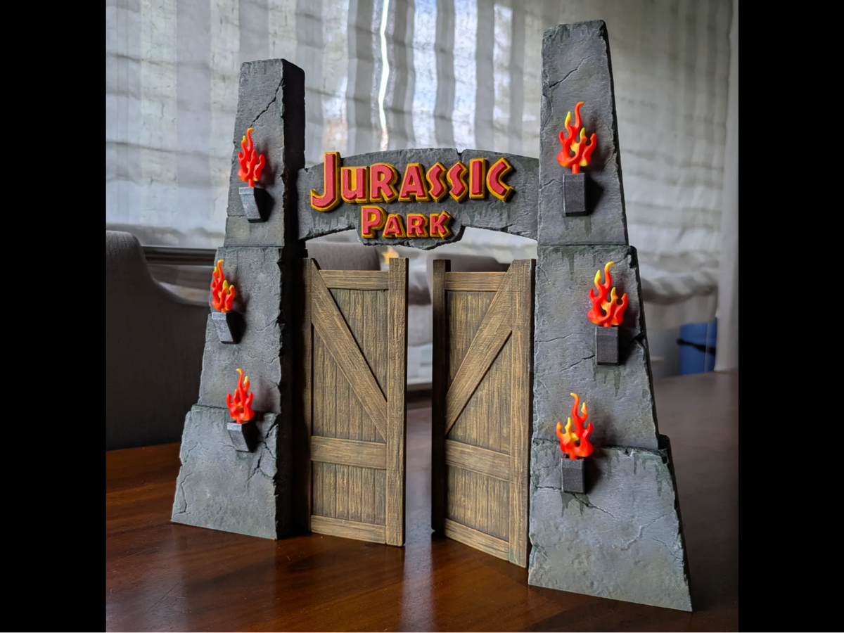 Entrée du Parc Jurassique - Geek Print