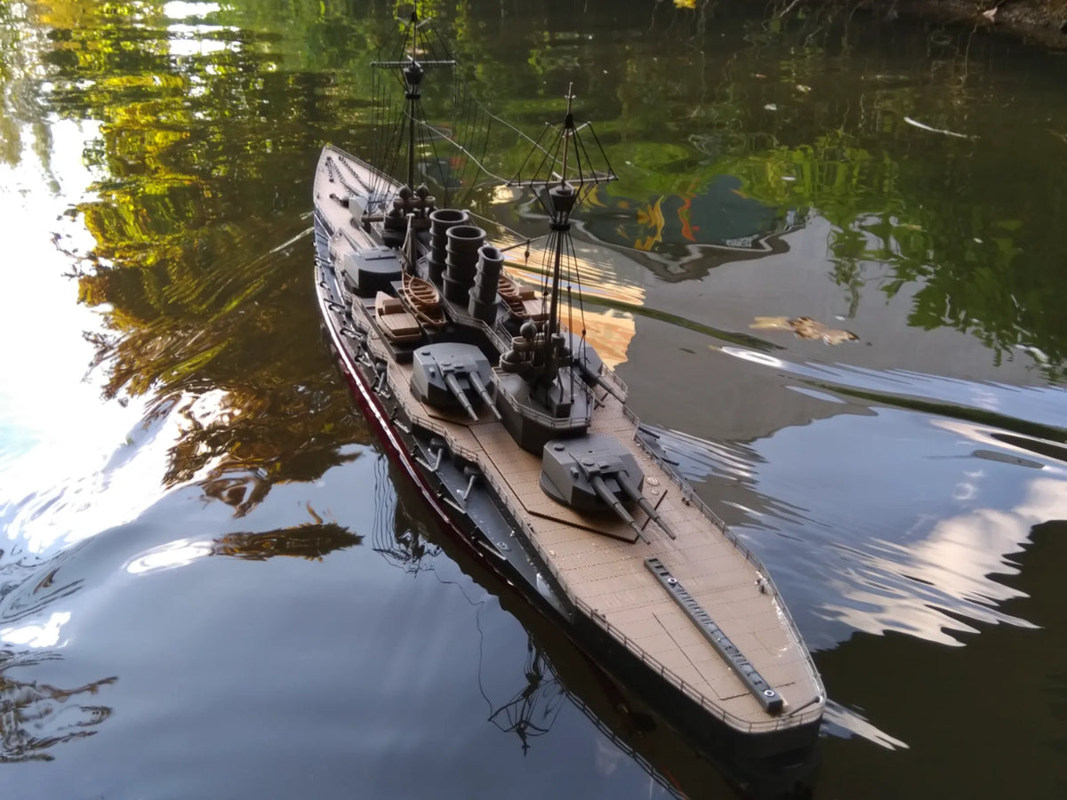 Cuirassé RC SMS Helgoland à l'échelle 1:150 - Tech Print