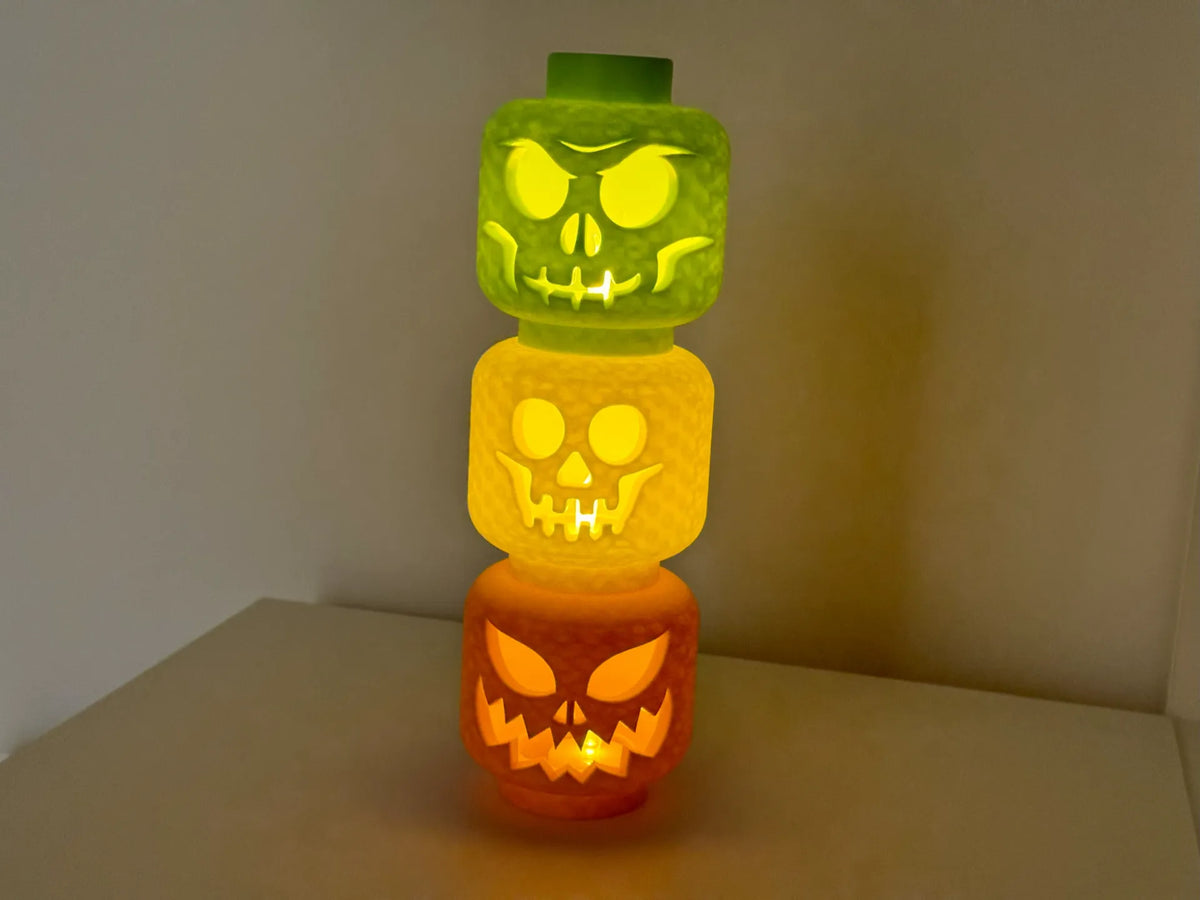 Citrouille empilable Brickhead Halloween Jack'o'Lantern - Fêtes Print