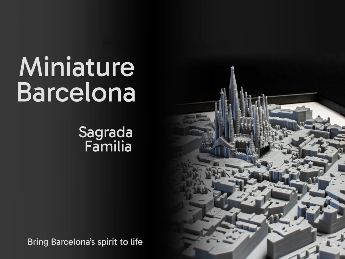 Miniature Barcelone - Sagrada Familia - Voyage Print