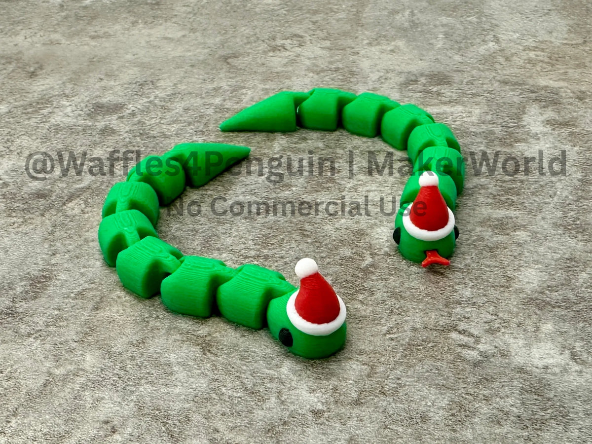 Serpent de Noël flexible - Jeux Print