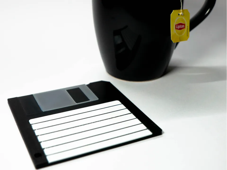 Sous-verre Disquette Rétro - Geek Print