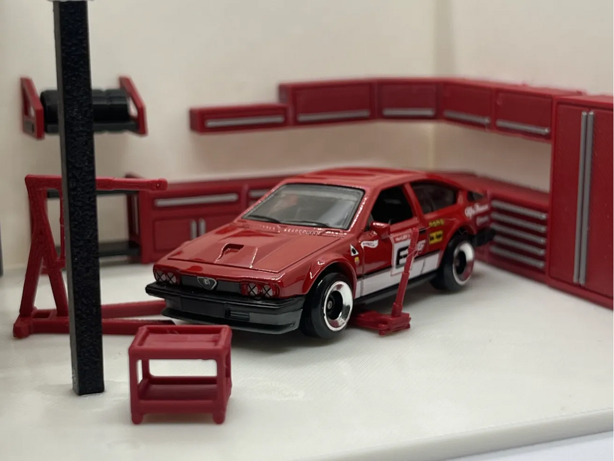 Meubles de garage pour diorama moulé sous pression 1/64 - Auto Print