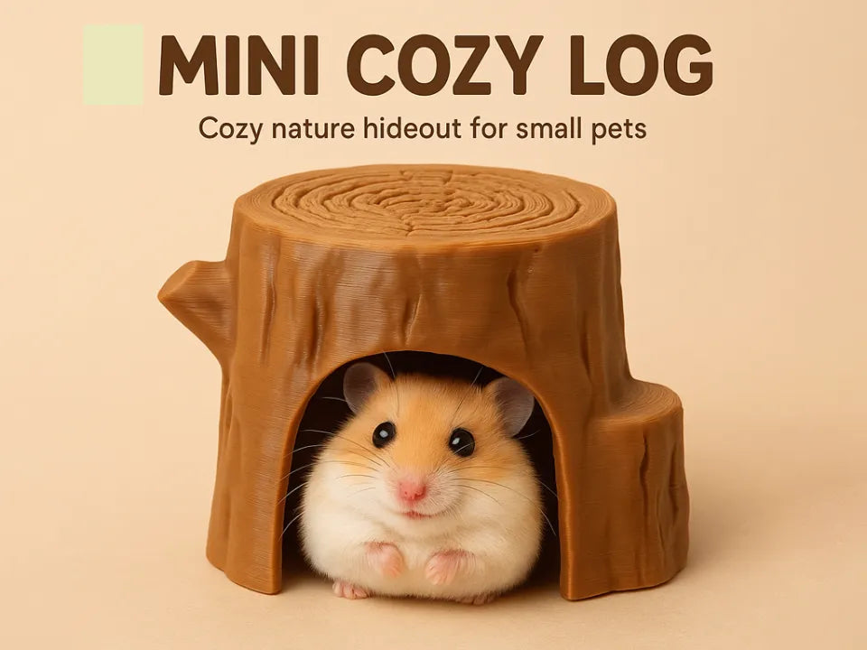 Mini Cozy Log – Cachette pour petits animaux - Pet Print